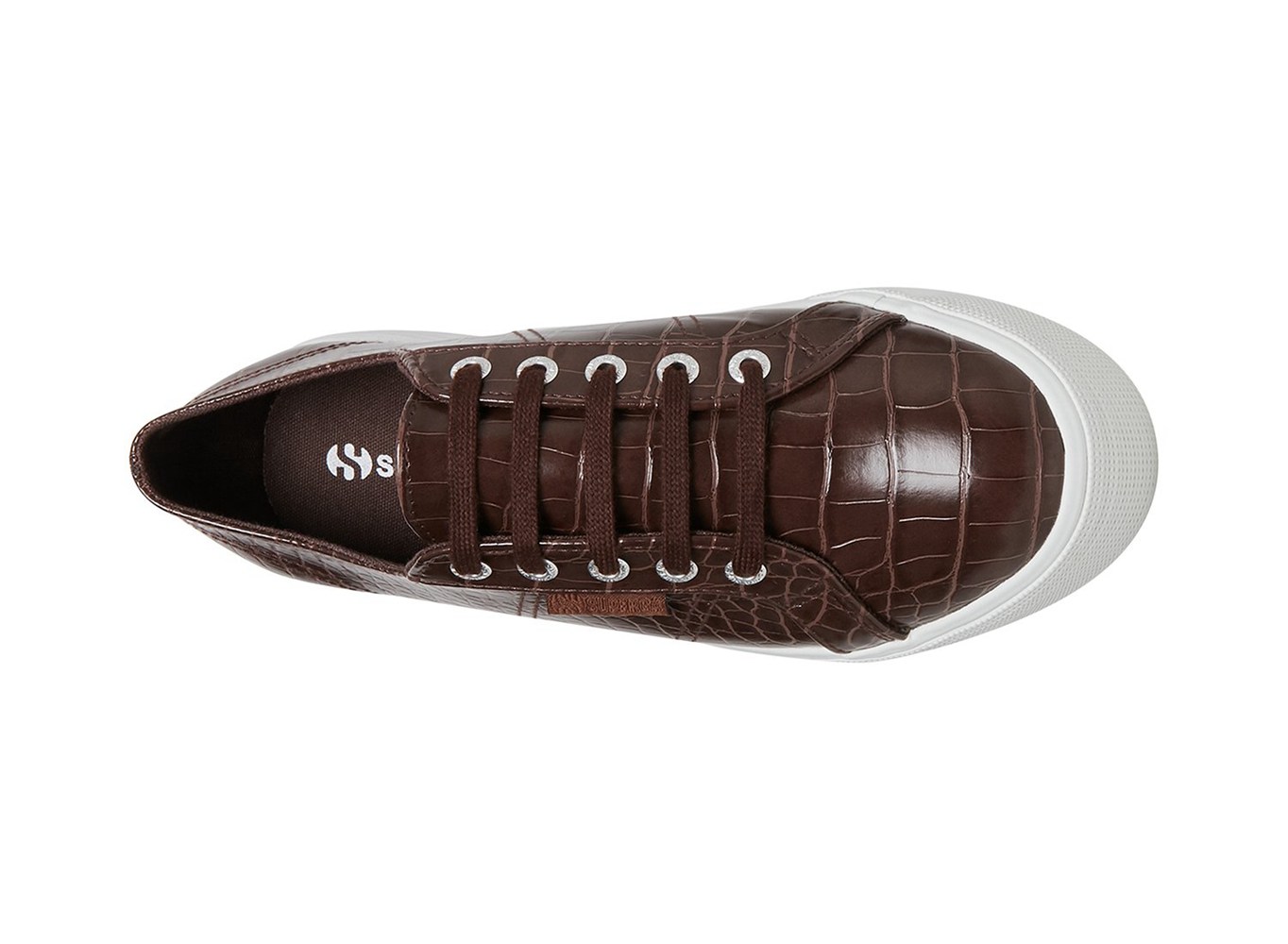 Platform Feminino Marrom - Superga 2790 Faux Crocodile - UOHLP-9240